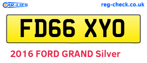 FD66XYO are the vehicle registration plates.
