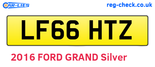 LF66HTZ are the vehicle registration plates.