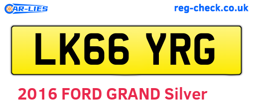 LK66YRG are the vehicle registration plates.