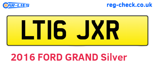 LT16JXR are the vehicle registration plates.