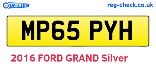 MP65PYH are the vehicle registration plates.
