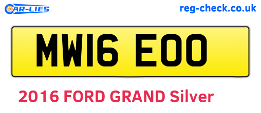 MW16EOO are the vehicle registration plates.