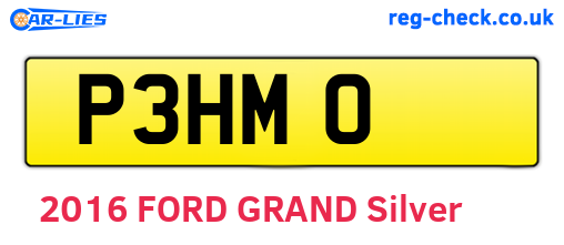 P3HMO are the vehicle registration plates.