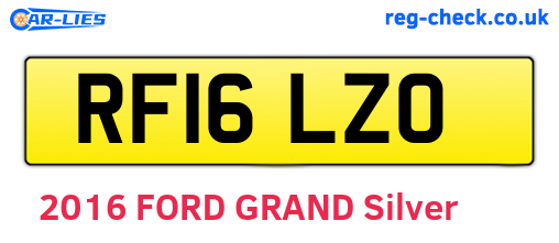 RF16LZO are the vehicle registration plates.