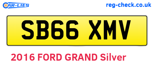 SB66XMV are the vehicle registration plates.