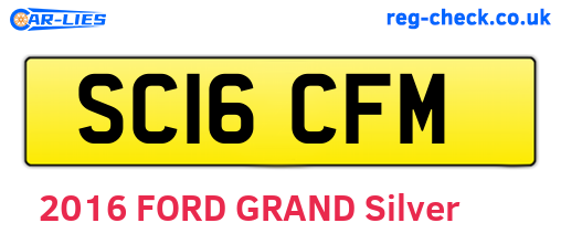 SC16CFM are the vehicle registration plates.