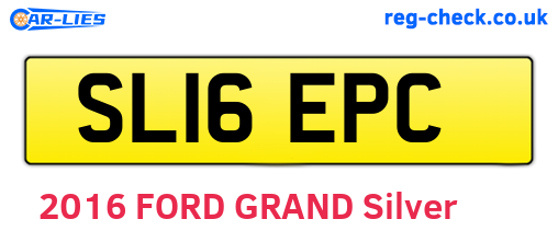 SL16EPC are the vehicle registration plates.