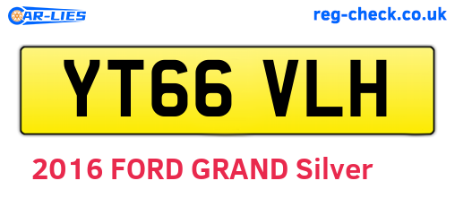 YT66VLH are the vehicle registration plates.
