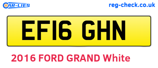 EF16GHN are the vehicle registration plates.