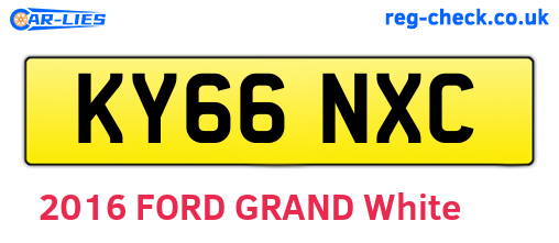 KY66NXC are the vehicle registration plates.