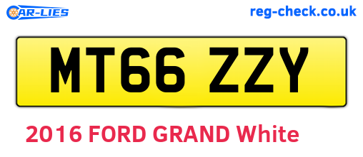 MT66ZZY are the vehicle registration plates.
