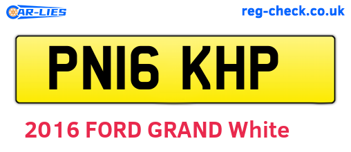 PN16KHP are the vehicle registration plates.