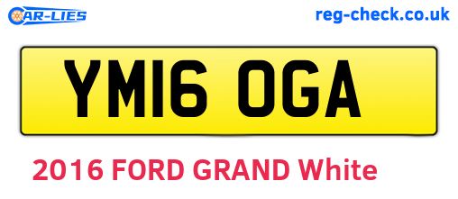 YM16OGA are the vehicle registration plates.