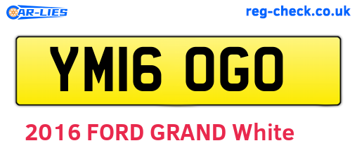 YM16OGO are the vehicle registration plates.