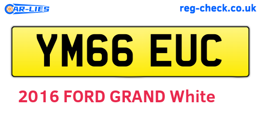YM66EUC are the vehicle registration plates.