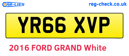 YR66XVP are the vehicle registration plates.
