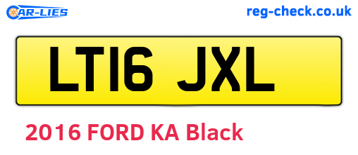 LT16JXL are the vehicle registration plates.