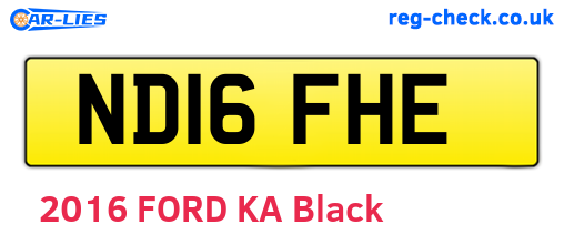 ND16FHE are the vehicle registration plates.