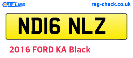 ND16NLZ are the vehicle registration plates.