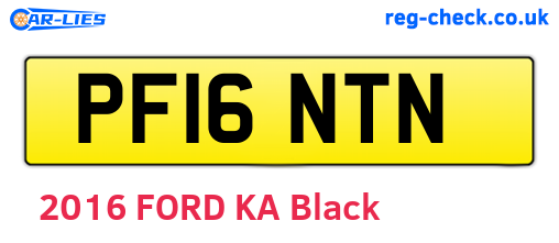 PF16NTN are the vehicle registration plates.