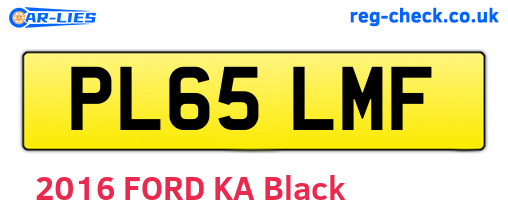 PL65LMF are the vehicle registration plates.