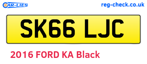 SK66LJC are the vehicle registration plates.