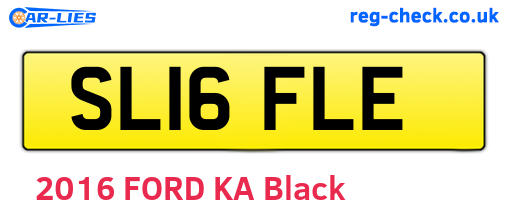 SL16FLE are the vehicle registration plates.
