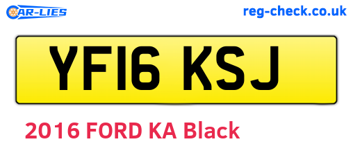 YF16KSJ are the vehicle registration plates.