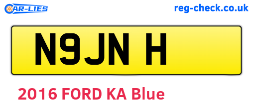 N9JNH are the vehicle registration plates.