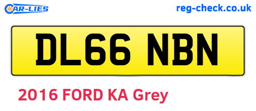 DL66NBN are the vehicle registration plates.