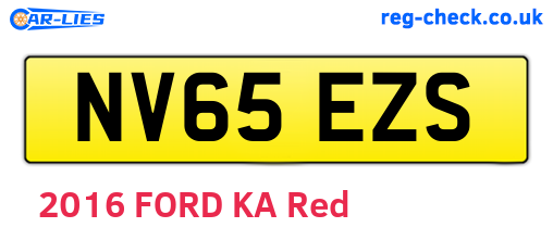 NV65EZS are the vehicle registration plates.
