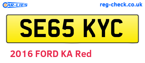 SE65KYC are the vehicle registration plates.