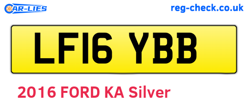 LF16YBB are the vehicle registration plates.