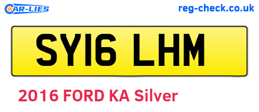 SY16LHM are the vehicle registration plates.