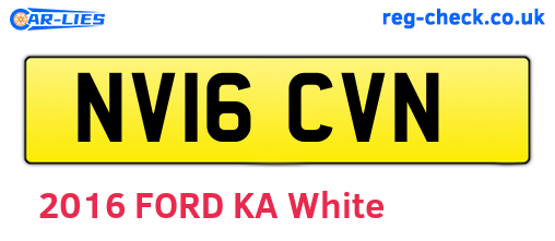 NV16CVN are the vehicle registration plates.