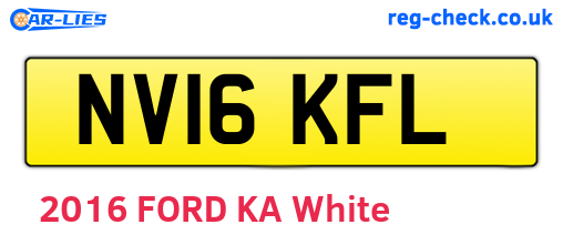 NV16KFL are the vehicle registration plates.