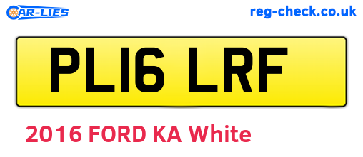 PL16LRF are the vehicle registration plates.