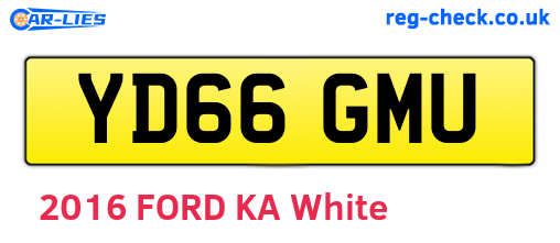 YD66GMU are the vehicle registration plates.