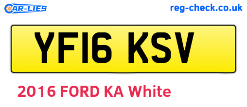 YF16KSV are the vehicle registration plates.