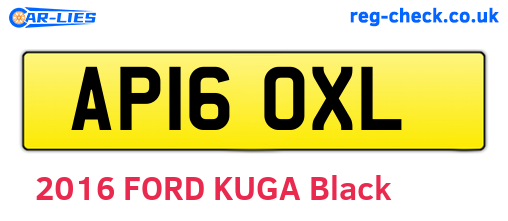AP16OXL are the vehicle registration plates.