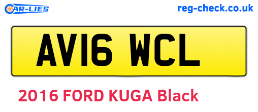 AV16WCL are the vehicle registration plates.