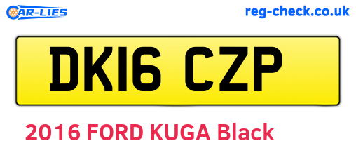 DK16CZP are the vehicle registration plates.