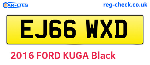 EJ66WXD are the vehicle registration plates.