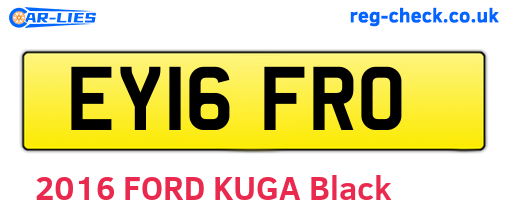 EY16FRO are the vehicle registration plates.