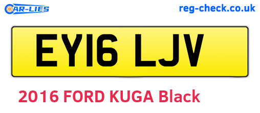 EY16LJV are the vehicle registration plates.