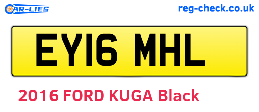 EY16MHL are the vehicle registration plates.