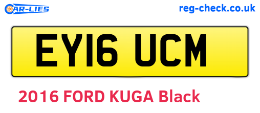 EY16UCM are the vehicle registration plates.
