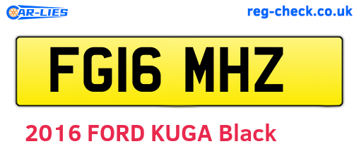 FG16MHZ are the vehicle registration plates.