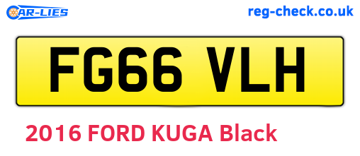 FG66VLH are the vehicle registration plates.