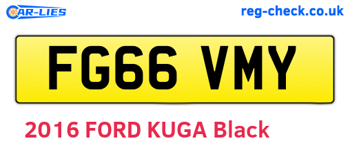 FG66VMY are the vehicle registration plates.